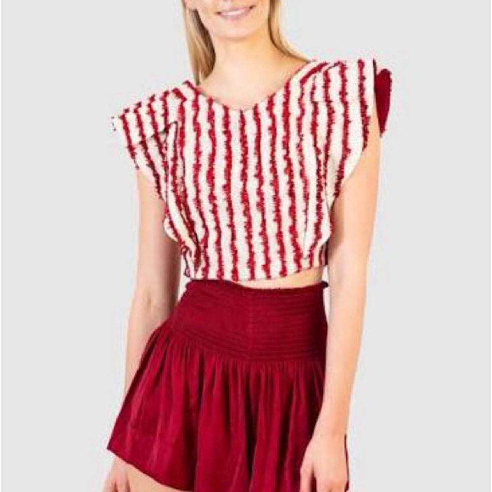 Chic Red Women's Skort